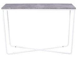Palace Sidetable 30X110 Cm Beton Decor, Wit.-Vente-unique Sale