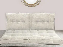 Palletkussen Van Ribfluweel - L120 X D80 Cm - Beige - Baila-OZAIA New