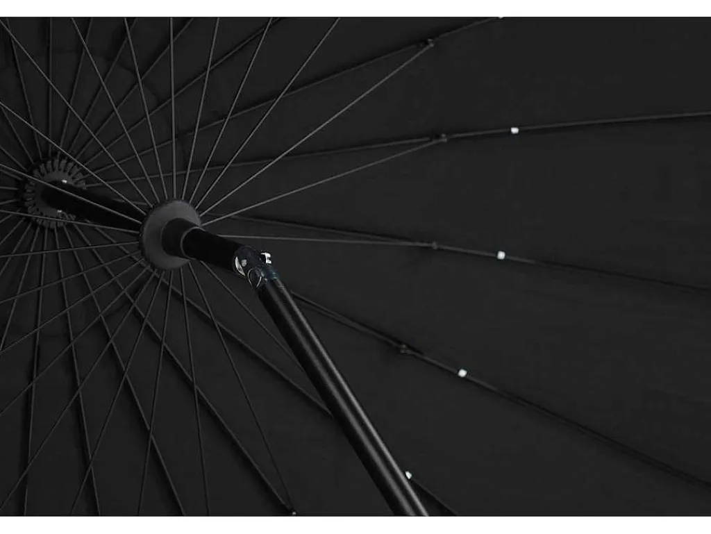 Palmetto Parasol Met Kantelfunctie Zwart.-Vente-unique Hot