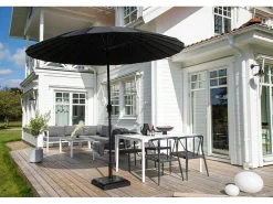Palmetto Parasol Met Kantelfunctie Zwart.-Vente-unique Hot