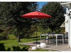 Palmetto Parasol Met Kantelfunctie Rood.-Vente-unique New