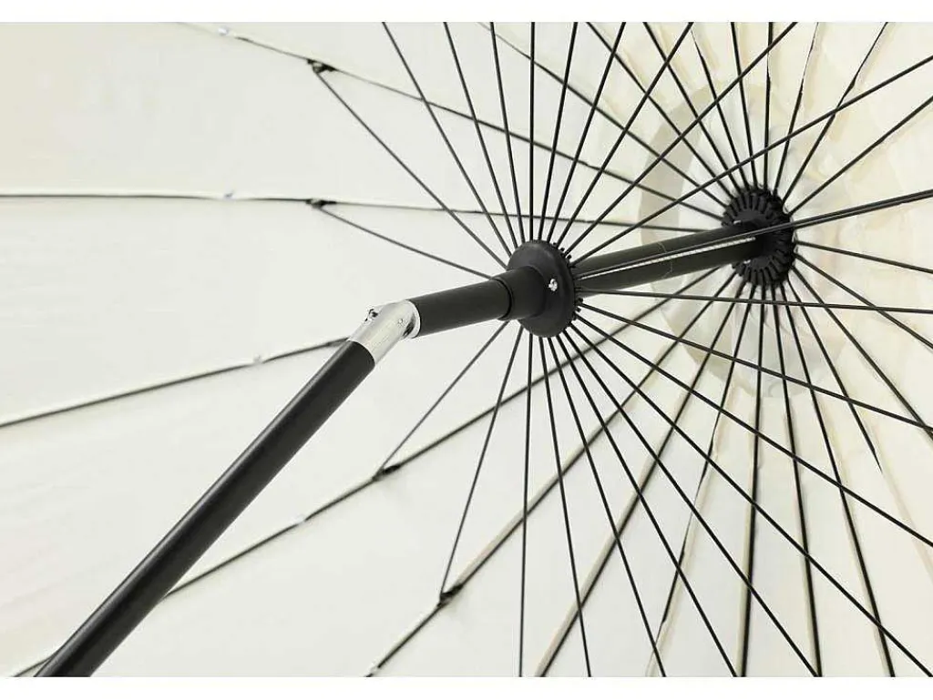 Palmetto Parasol Met Kantelfunctie Wit.-Vente-unique Outlet