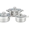 Pannenset Festin Van Inox - 6 Stuks - Metaalkleur-Vente-unique