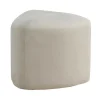 Peg Poef, Hocker O46Cm Velours Wit.-Venture Home Sale