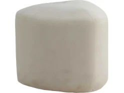 Peg Poef, Hocker O46Cm Velours Wit.-Venture Home Sale