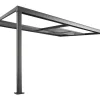 Pergola Voor Tegen De Muur Met Schuifbaar Dak - 12 M - Antraciet - Izeda-EXPERTLAND Outlet