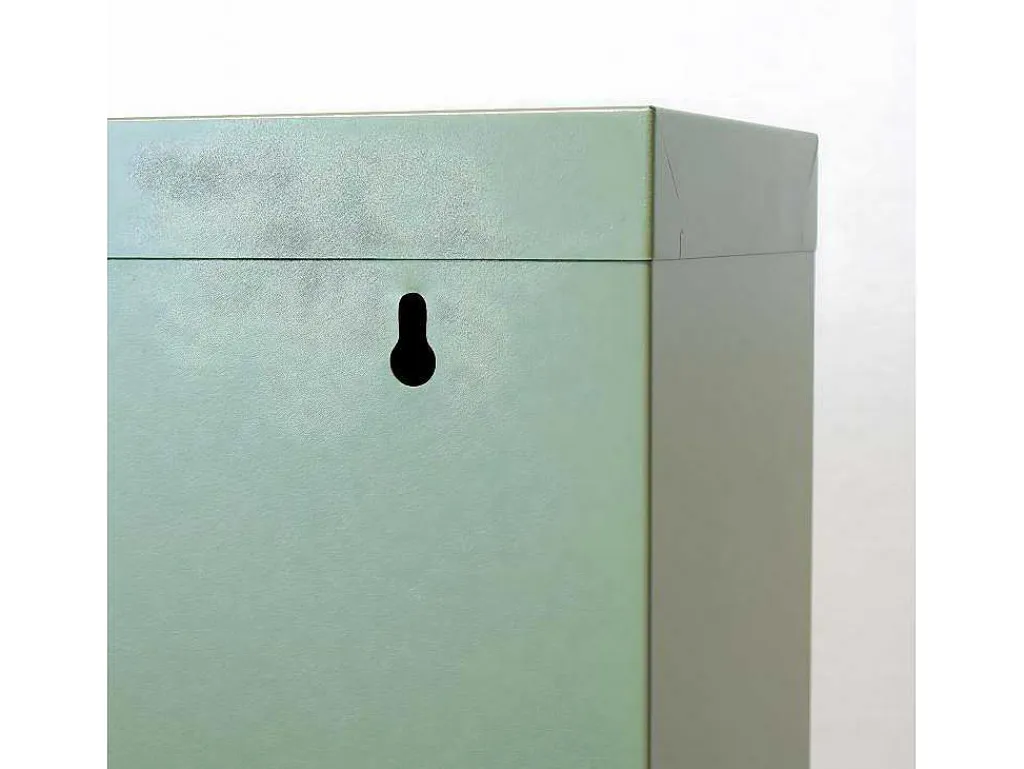Pisa Schoenenkast Groen Metaal Met 6 Vakken.-Vente-unique Best