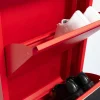 Pisa Schoenenkast Rood Metaal Met 9 Vakken.-Vente-unique Online