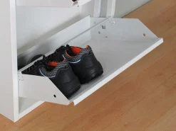 Pisa Schoenenkast Wit Metaal Met 5 Vakken - Set Van 2.-Vente-unique Sale