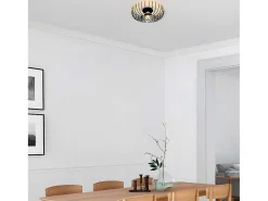 Plafondlamp Aspendos - D.36 X H. 12 Cm - Zwart-Vente-unique Outlet