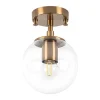 Plafondlamp Van Metaal Met Bol -D. 15 Cm X H. 23 Cm - Vintage - Barlati-OZAIA Discount