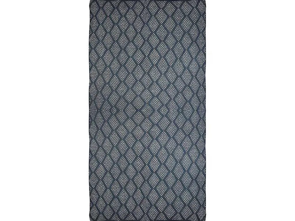 Plaid Oyace - Acryl En Wol - 130 X 170 Cm - Ivoor En Blauw-OZAIA Clearance