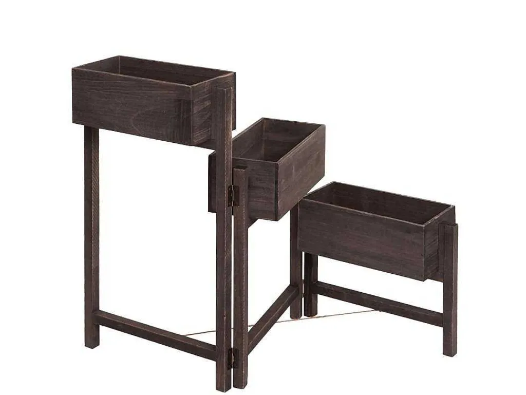 Plantenrek Staand Rek, Grijsbruin-Vente-unique Clearance