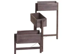 Plantenrek Staand Rek, Grijsbruin-Vente-unique Clearance