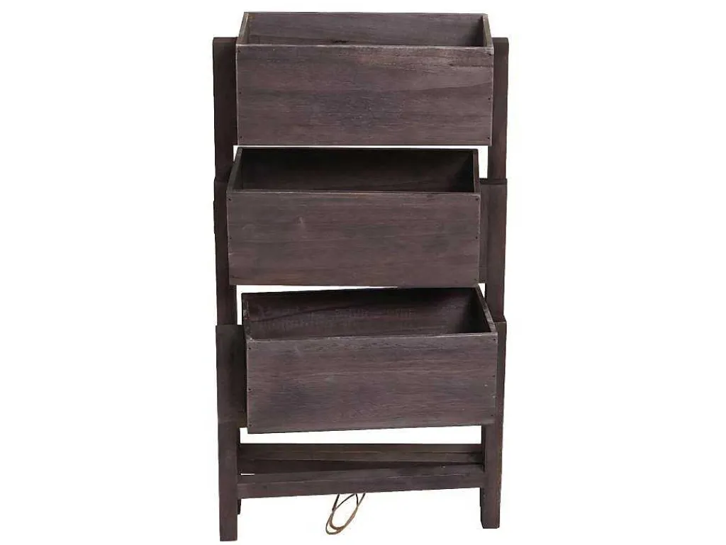 Plantenrek Staand Rek, Grijsbruin-Vente-unique Clearance