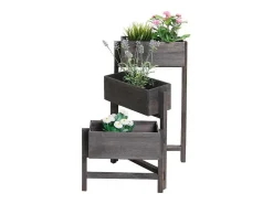 Plantenrek Staand Rek, Grijsbruin-Vente-unique Clearance