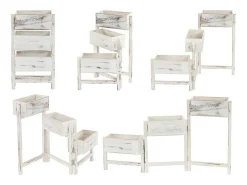 Plantenrek Staand Rek, Wit-Vente-unique Clearance