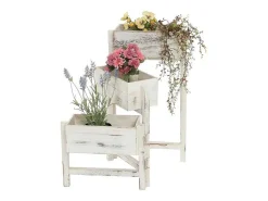 Plantenrek Staand Rek, Wit-Vente-unique Clearance