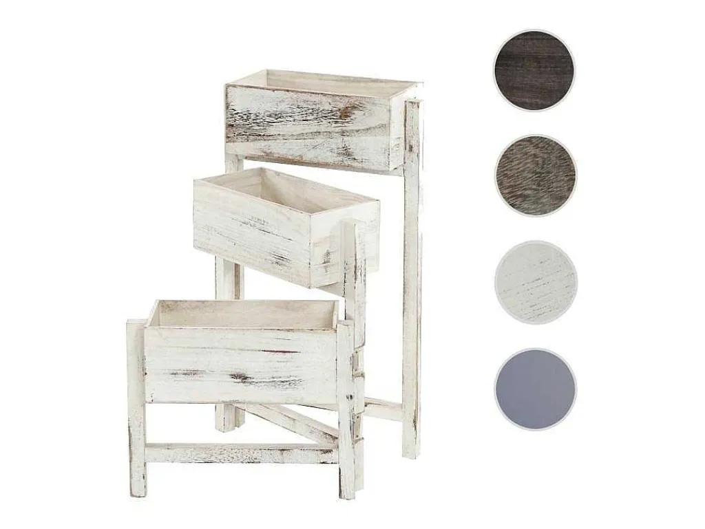 Plantenrek Staand Rek, Wit-Vente-unique Clearance