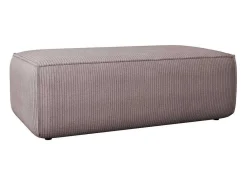 Poef Van Lichtpaars Ribfluweel Amelia-Vente-unique New