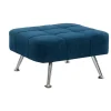 Poef Van Stof Murni - Blauw-Vente-unique Clearance