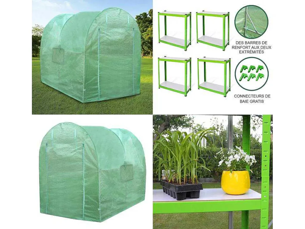 Polytunnel 19Mm 2.5M X 2M With Racking-Vente-unique Best