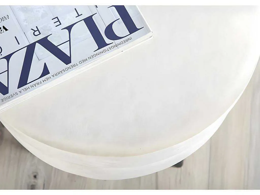 Pot Poef O40Cm Velours Beige.-Venture Home Outlet