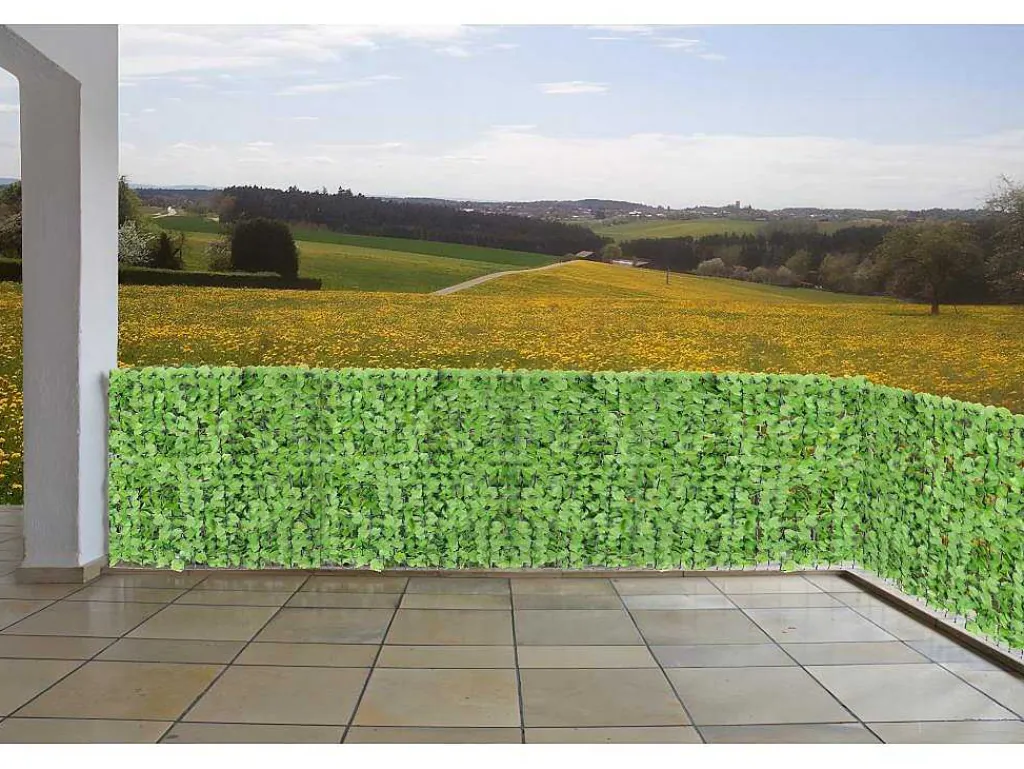 Privacyscherm Balkon N77 Ii Blad, 500X100Cm Licht Blad-Vente-unique Hot
