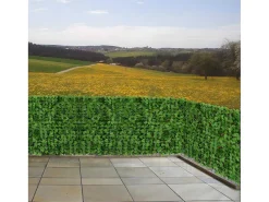 Privacyscherm Balkon N77 Ii Blad, 300X150Cm Licht Blad-Vente-unique