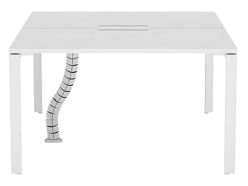 Professioneel Bureau Voor 2 Personen - Wit - L120 Cm - Downtown-Workēa Discount