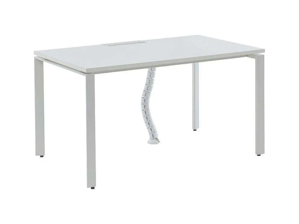 Professioneel Bureau Voor 1 Persoon - Wit - L120 Cm - Downtown-Workēa Discount