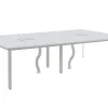 Professioneel Bureau Voor 4 Personen - Wit - L140 Cm - Downtown-Workēa Outlet
