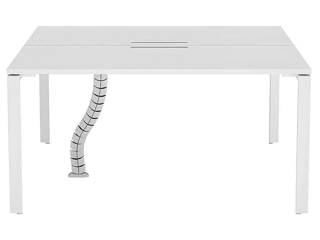 Professioneel Bureau Voor 2 Personen - Wit - L140 Cm - Downtown-Workēa New
