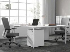 Professioneel Bureau Voor 2 Personen - Wit - L140 Cm - Downtown-Workēa New