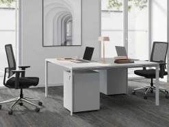 Professioneel Bureau Voor 2 Personen - Wit - L160 Cm - Downtown-Workēa Online