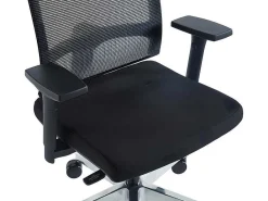 Professionele Ergonomische Bureaustoel - Met Hoofdsteun - Stof - Zwart - Wallstreet-Workēa Best