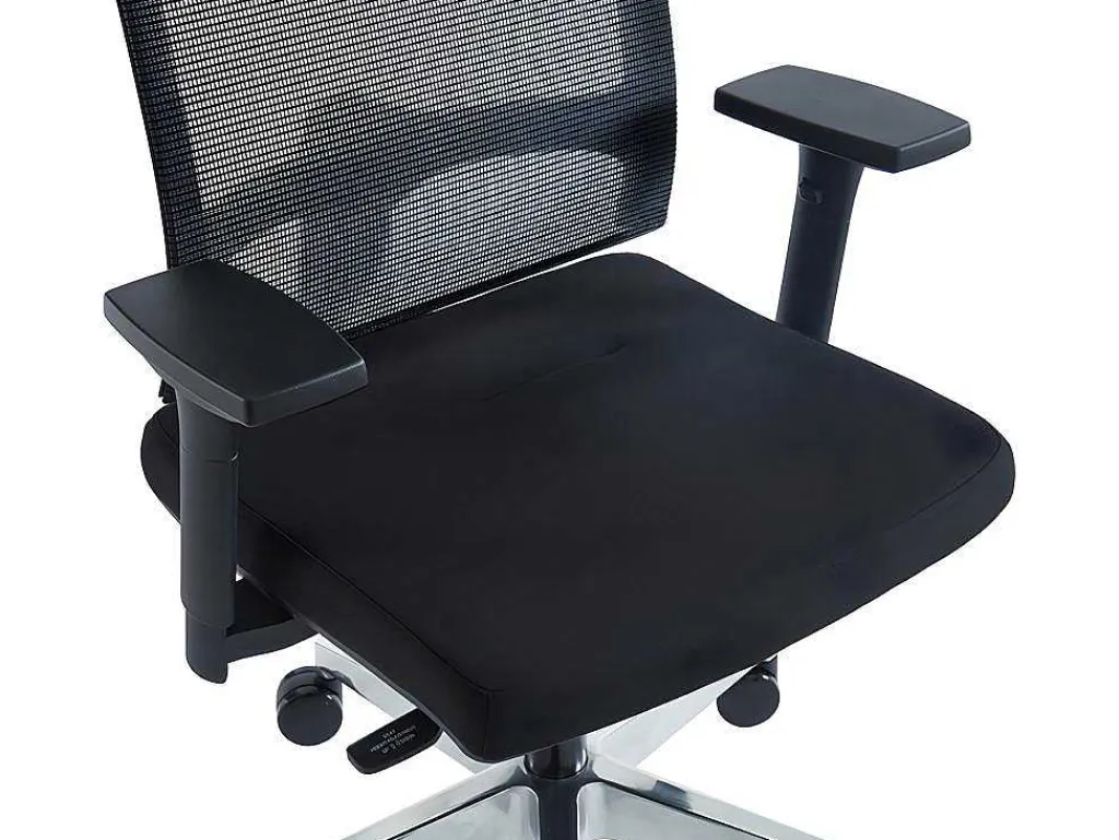 Professionele Ergonomische Bureaustoel - Met Hoofdsteun - Stof - Zwart - Wallstreet-Workēa Best
