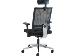 Professionele Ergonomische Bureaustoel - Met Hoofdsteun - Stof - Zwart - Wallstreet-Workēa Best