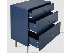 Ragement Ladekast Voor Slaapkamer - 3 Lades - Donkerblauw-ModernLuxe Discount