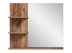 Ramon Spiegel Bad 80Cm 3 Planken Grijs,Eik Decor.-Vente-unique Clearance