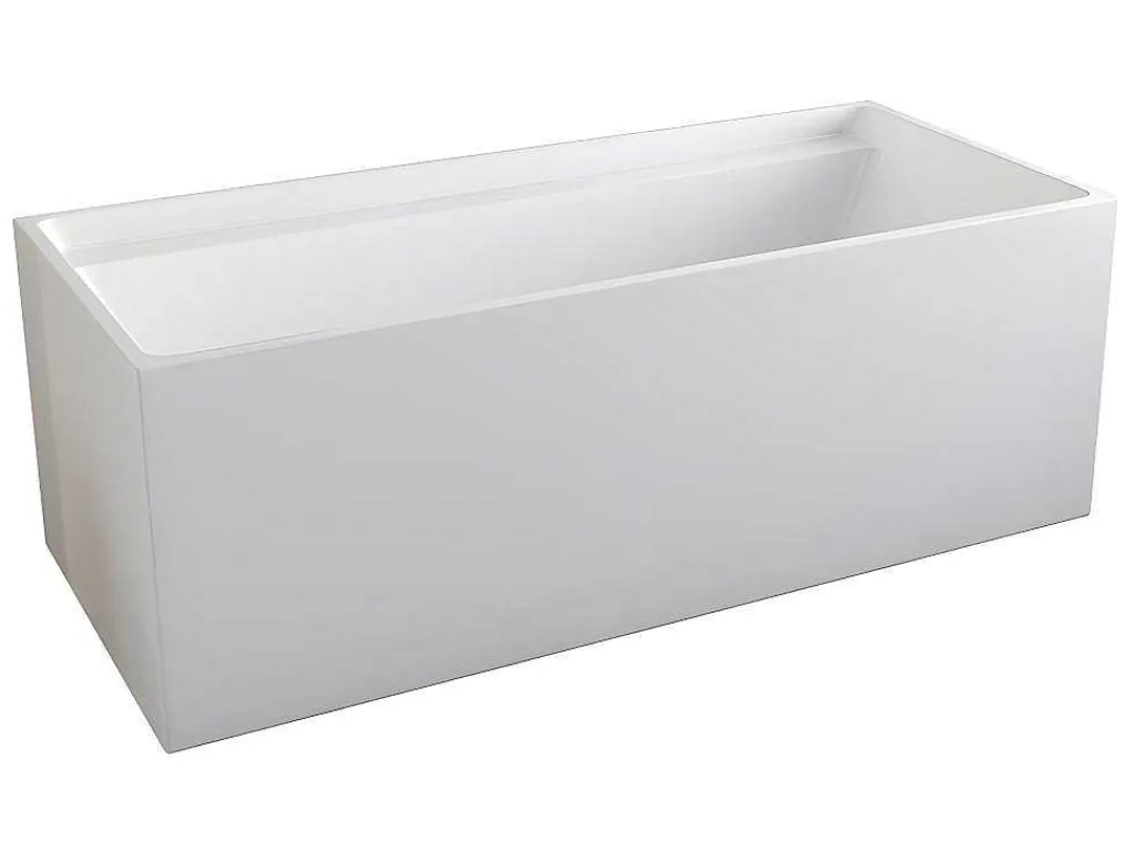 Rechthoekig Eilandbad - 280 L - 170 X 75 X 60 Cm - Wit - Acryl - Aspius-Shower & Design Online