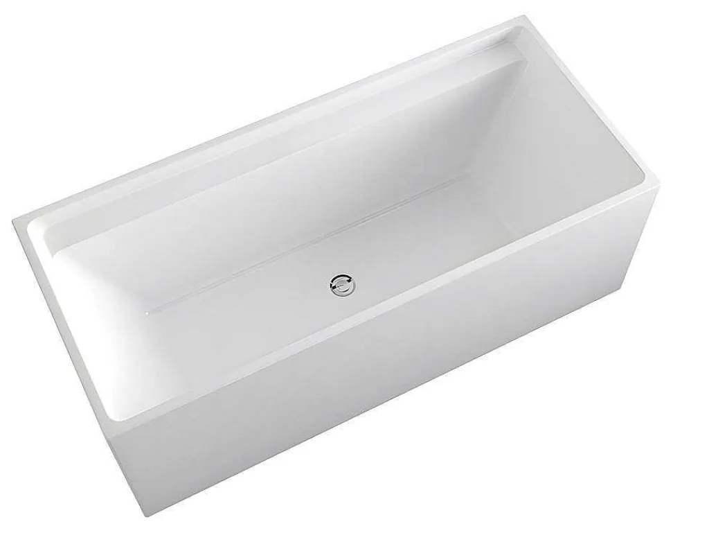Rechthoekig Eilandbad - 280 L - 170 X 75 X 60 Cm - Wit - Acryl - Aspius-Shower & Design Online