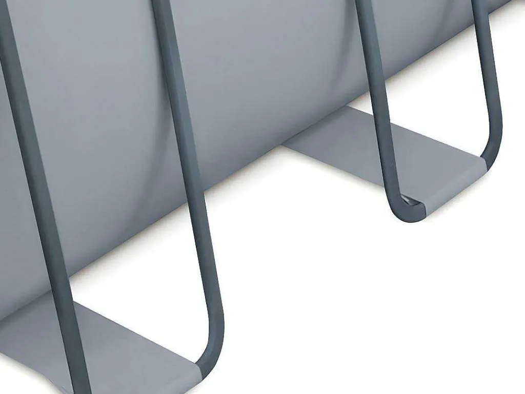Rechthoekig Grijs Buizenzwembad Met Filterpomp Met Patroon - L549 X D274 X H132 Cm - Zamora-Vente-unique Clearance