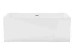 Rechthoekig Halfvrijstaand Bad - 248 L - 170 X 80 X 58 Cm - Wit - Acryl - Pikaia-Shower & Design