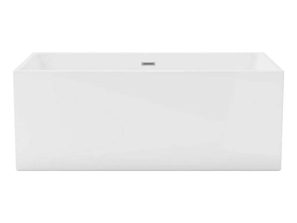 Rechthoekig Halfvrijstaand Bad - 248 L - 170 X 80 X 58 Cm - Wit - Acryl - Pikaia-Shower & Design