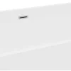Rechthoekig Halfvrijstaand Bad - 202 L - 150 X 75 X 58 Cm - Wit - Acryl - Pikaia-Shower & Design Outlet