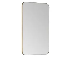 Rechthoekige Badkamerspiegel Met Gouden Contour - 50 X 80 Cm - Demetria-OZAIA