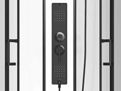 Rechthoekige Douchecabine Met Massagestralen Plaatsingsrichting Naar Keuze L120 X B80 X H215 Cm Sulipa-Shower & Design