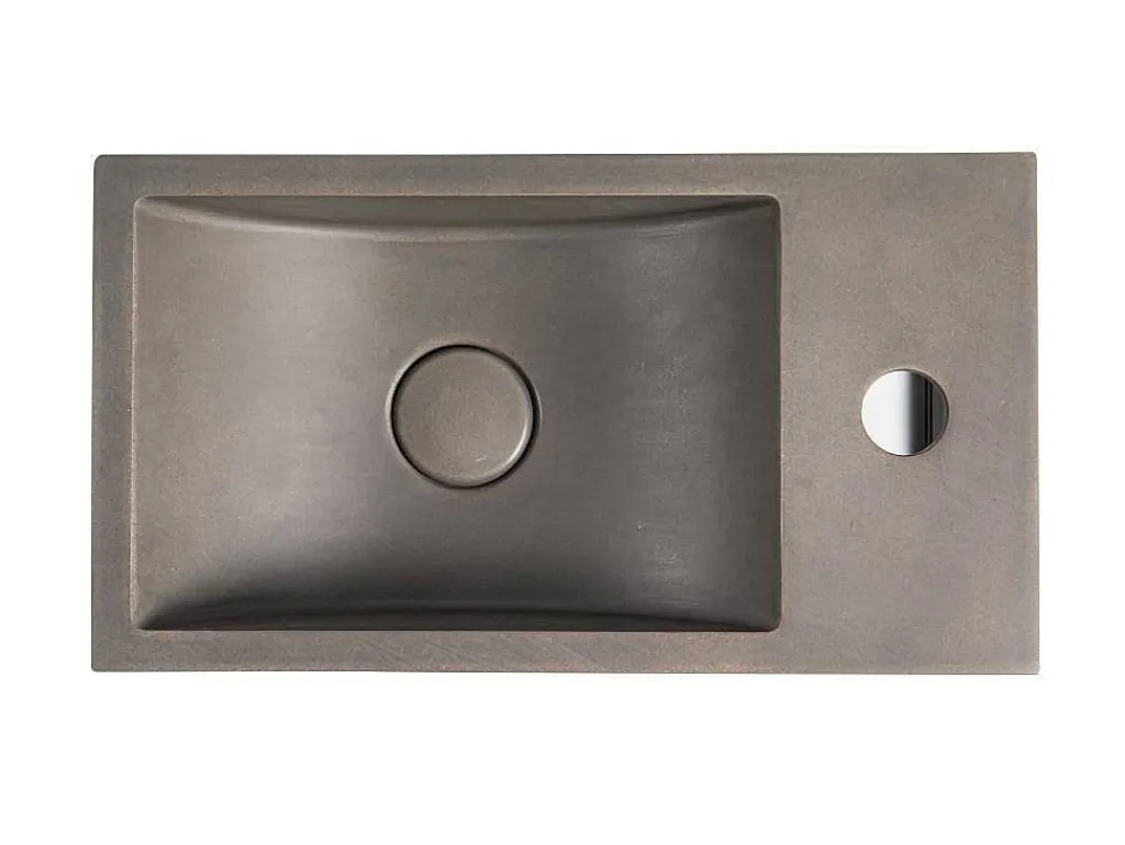 Rechthoekige Hangende Wastafel Met Drager - L40 X B22 Cm - Uchami-Shower & Design Clearance