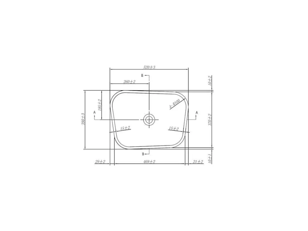Rechthoekige Staande Wastafel Van Solid Surface - Wit - Tilicho-Shower & Design Outlet